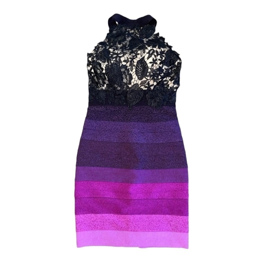 Lucci Lu Lace Halter Bandage Cocktail Dress NWT - Picture 2 of 5